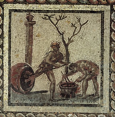 Beschermende potten voor het opslaan van wijn met pek, uit Saint-Romain-en-Gal, Rhone-Alpes, Frankrijk door Roman